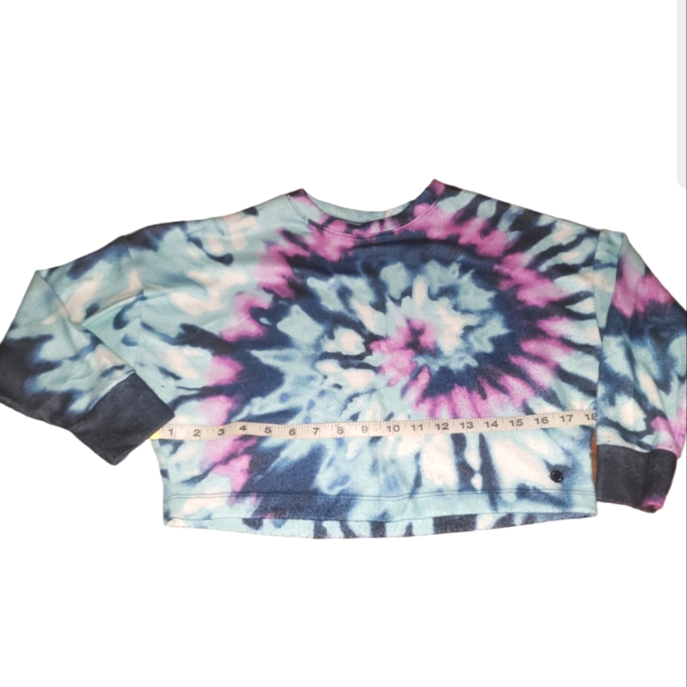 Justice Tie Dyed Crop Top Sweater Plus an Justice Tank Top (bundle deal)